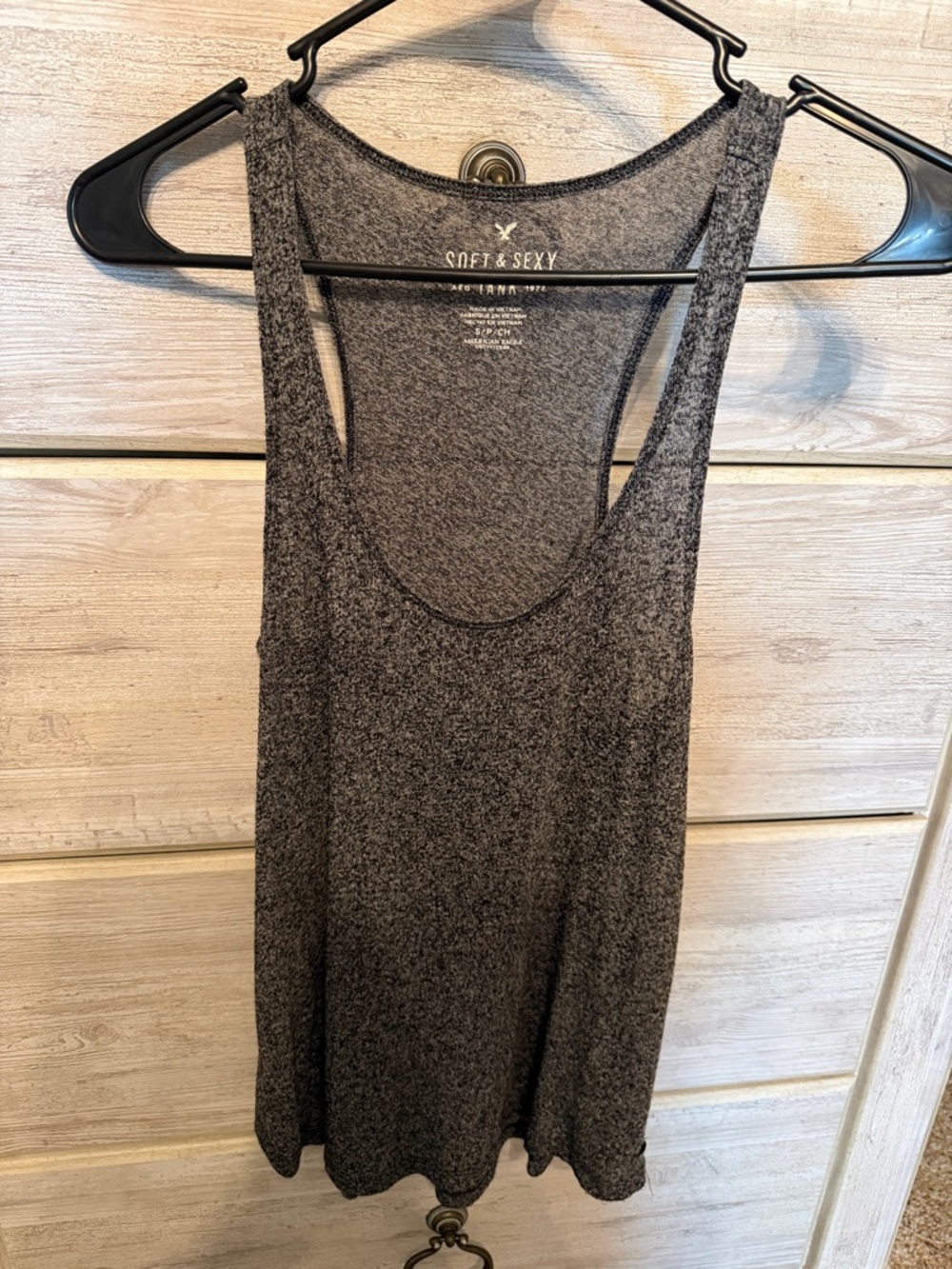 Women’s American eagle Soft & Sexy Gray Racerback Tank size small